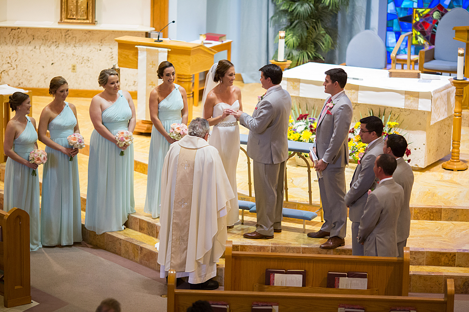 Wedding at Holy Cross in Vero Beach Florida
