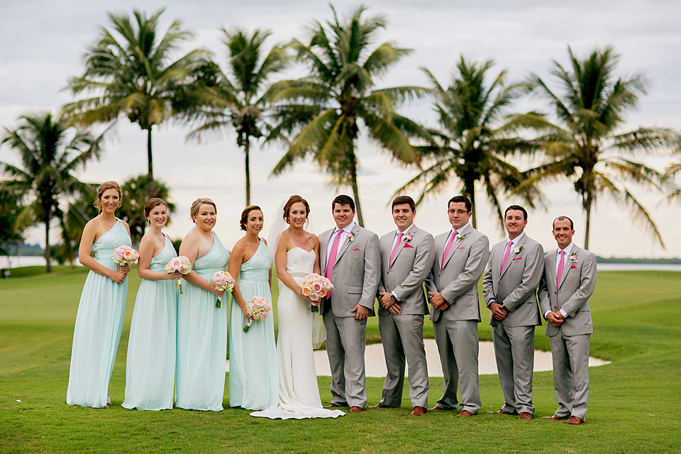 Aqua and Pink Wedding at Moorings Club in Vero Beach Florida