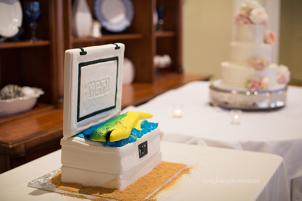 Unique Grooms Cake Yeti Cooler Moorings Club Vero Beach Florida