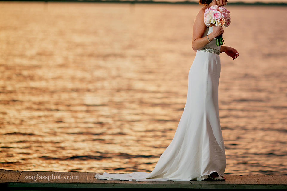 Sunset Wedding at the  Moorings Club Vero Beach Florida Seaglass Photography