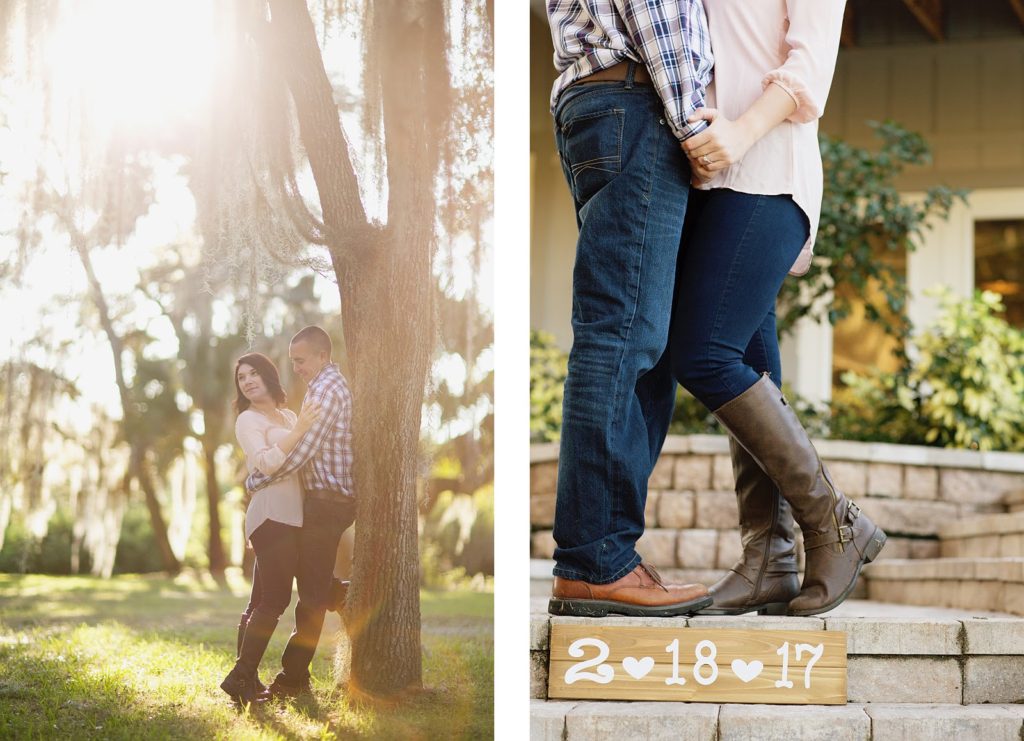 Rustic Engagement Photo at Up the Creek Farms Vero Beach Melbourne Orlando Wedding 