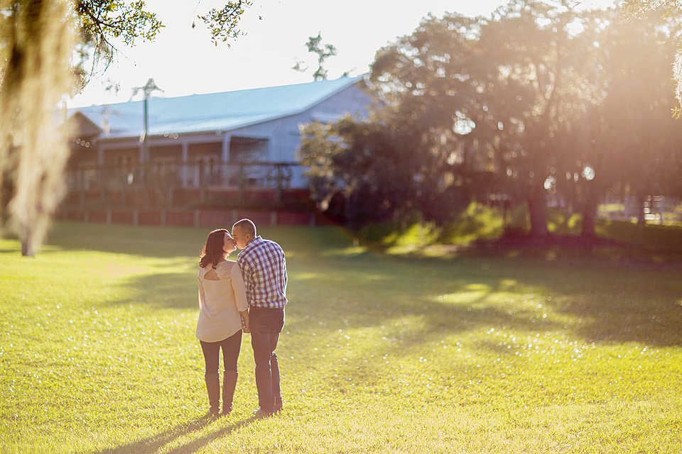 Rustic Engagement Photo at Up the Creek Farms Vero Beach Melbourne Orlando Wedding 