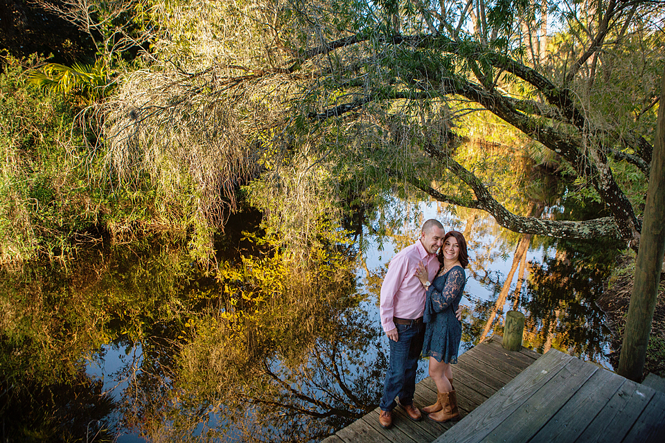 Rustic Engagement Photo at Up the Creek Farms Vero Beach Melbourne Orlando Wedding 