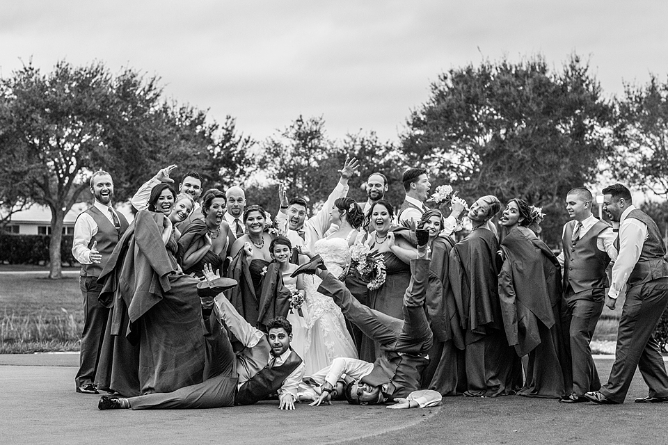 Crazy fun bridal party in vero beach florida by Seaglass Photo