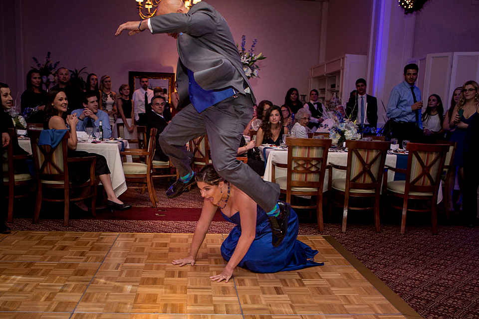Grand entrance of the bridal party by Seaglass Photo
