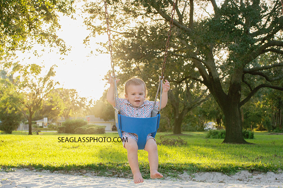 Family walking through the park in vero beach florida photo 
