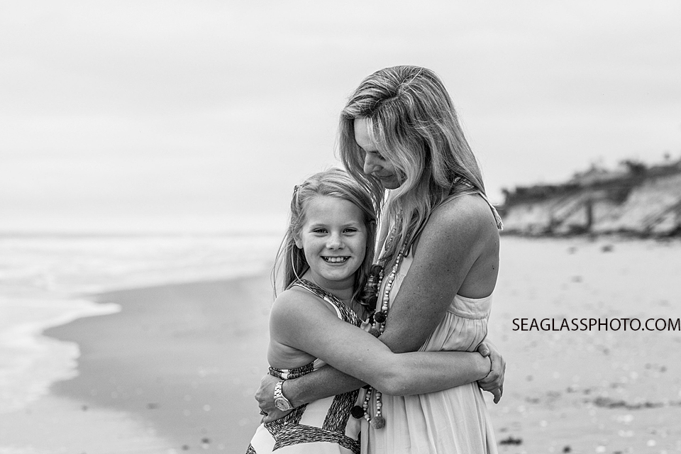 Mother and daughter hugging together at Windsor Beach Club in Vero Beach Florida