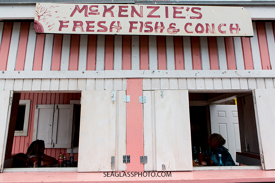 A cute little food area in the bahama's Photographed by a Vero Beach Florida Photographer