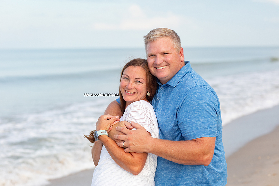 Husband and wife on the beach in Vero Beach Florida