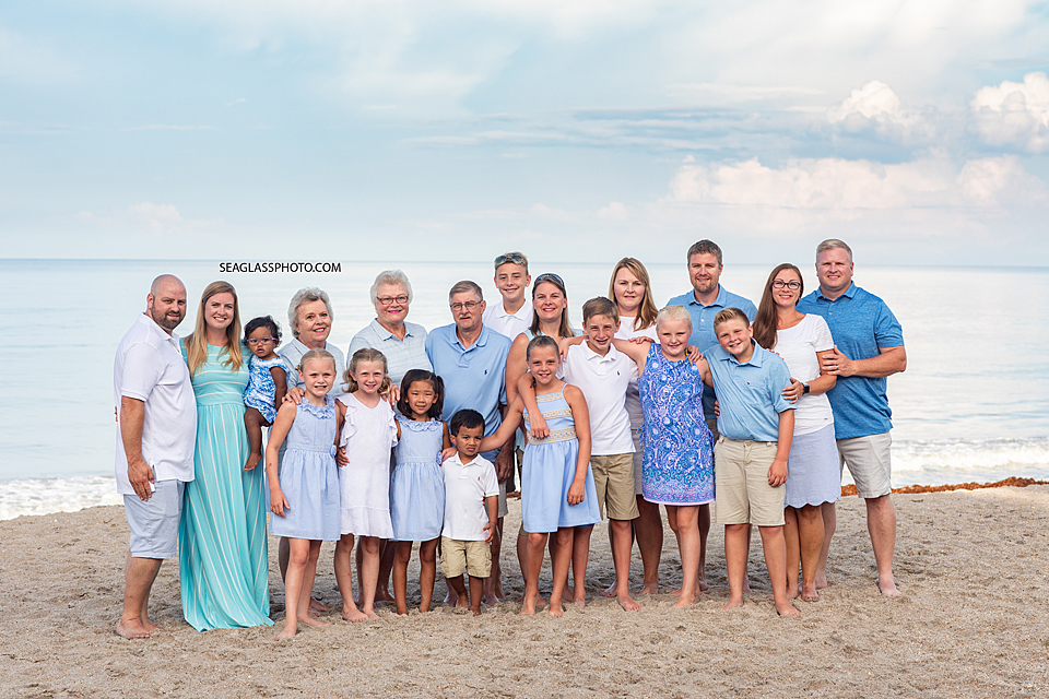 Family portrait on the beach in Vero Beach Florida