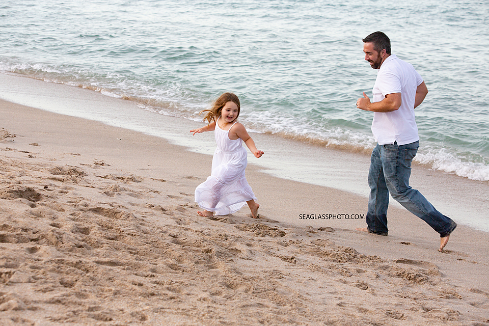 Father chasing daughter in Vero Beach Florida