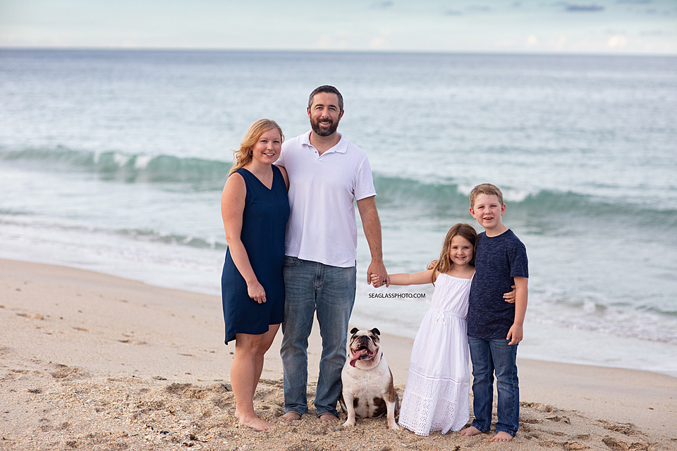 Family and their dog in Vero Beach Florida