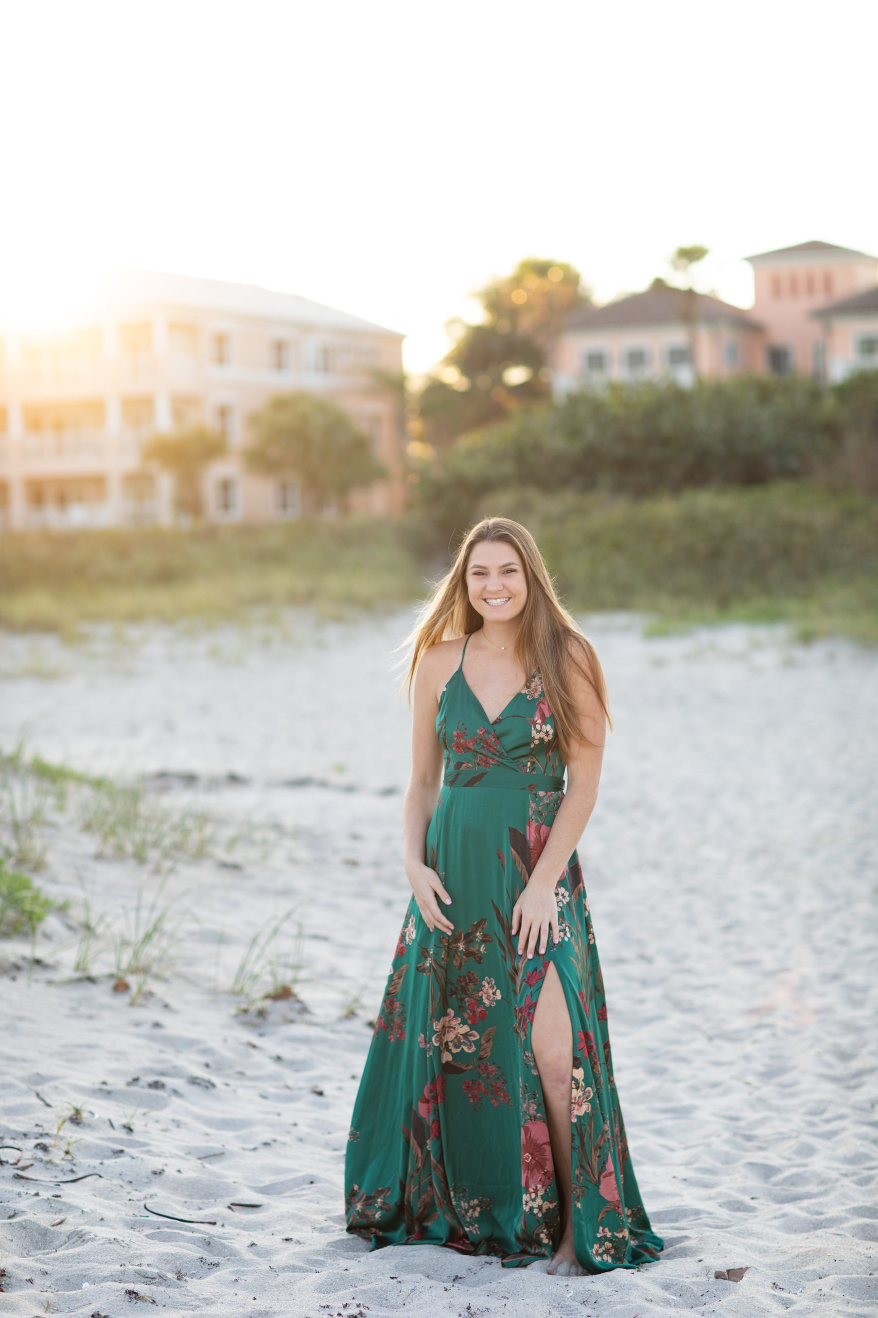 Senior at Sunset Vero Beach High School Seaglass Photography