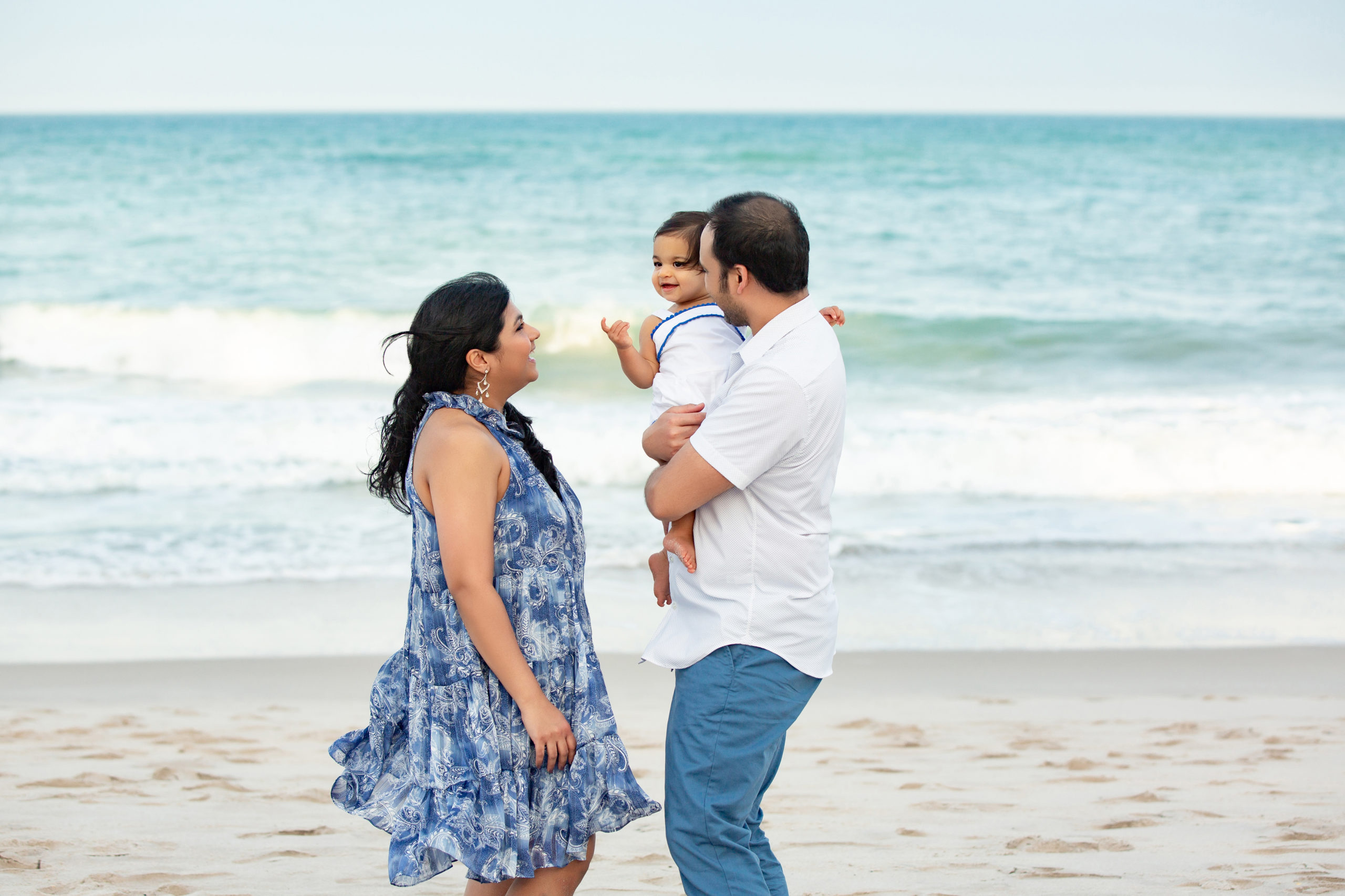 Indian family ethnic beach portraits Vero Beach Family Photographer