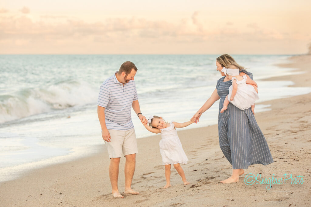 family photoshoot at  Disney Vero Beach Resort